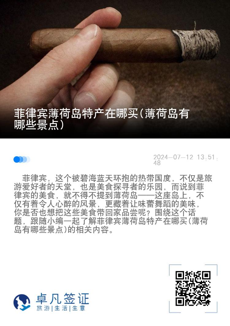 菲律宾薄荷岛特产在哪买(薄荷岛有哪些景点)